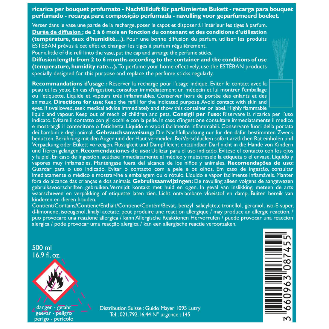 YLANG YLANG - Recharge bouquet 500ml