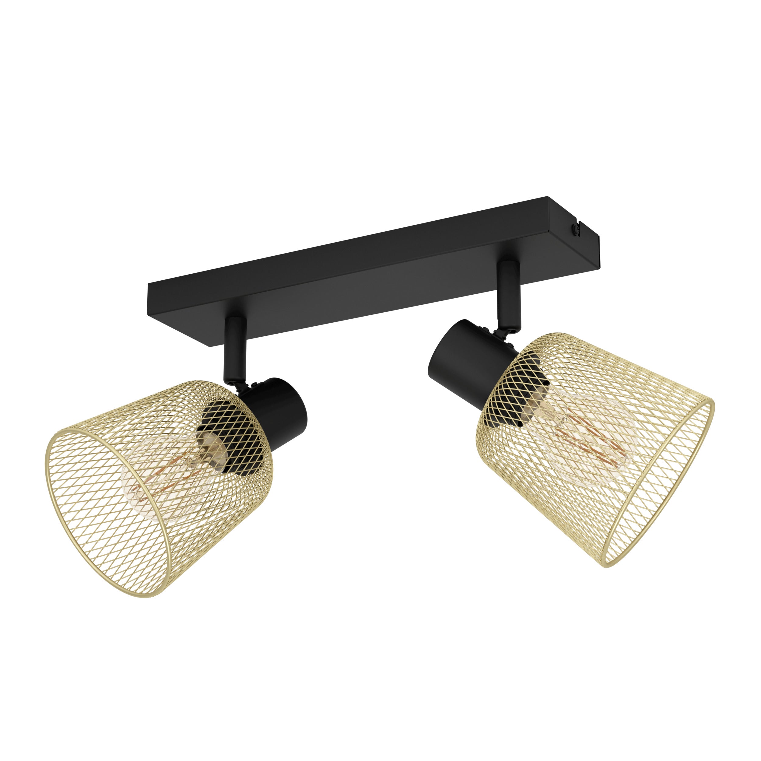 EGLO spot Coslada - e27 - 32 cm - zwart/goud - staal