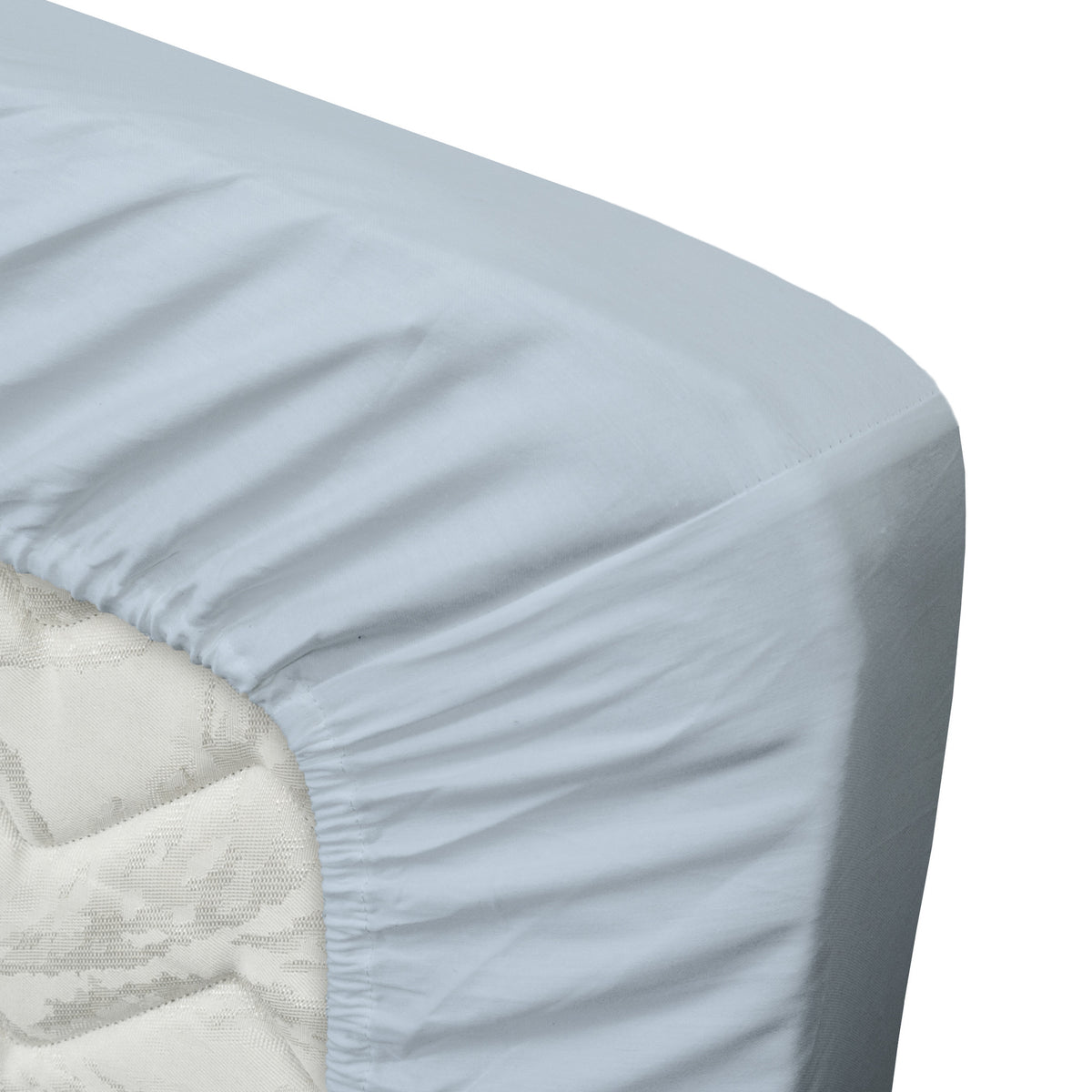 Ten Cate topper hoeslaken - 100% katoensatijn - 160x200 - lichtblauw