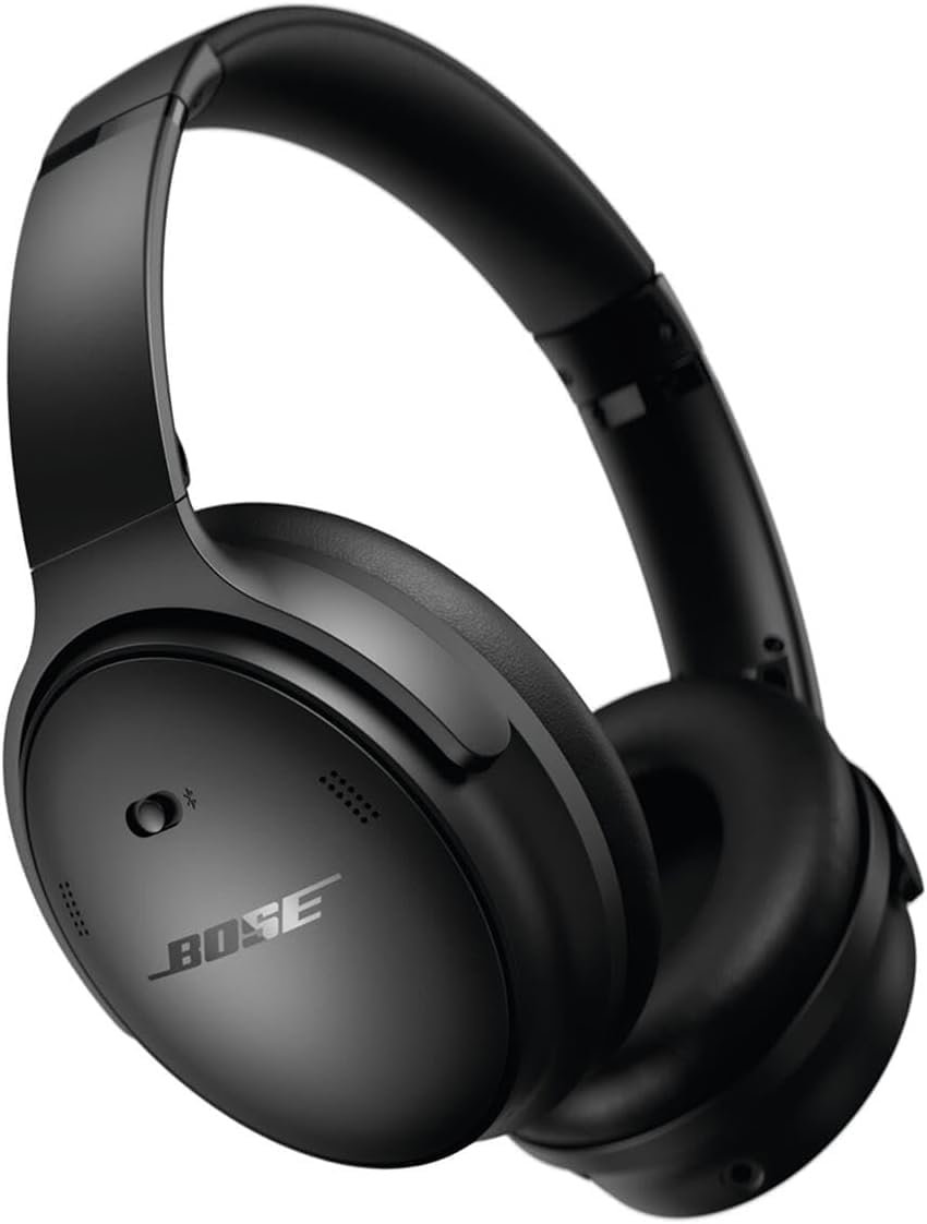 Bose QuietComfort Bluetooth Headphones  Wireless Headphones with Active Over Ear Noise Cancelling and Mic  + Green Extreme 20W 2-Port Wall Charger (Black)