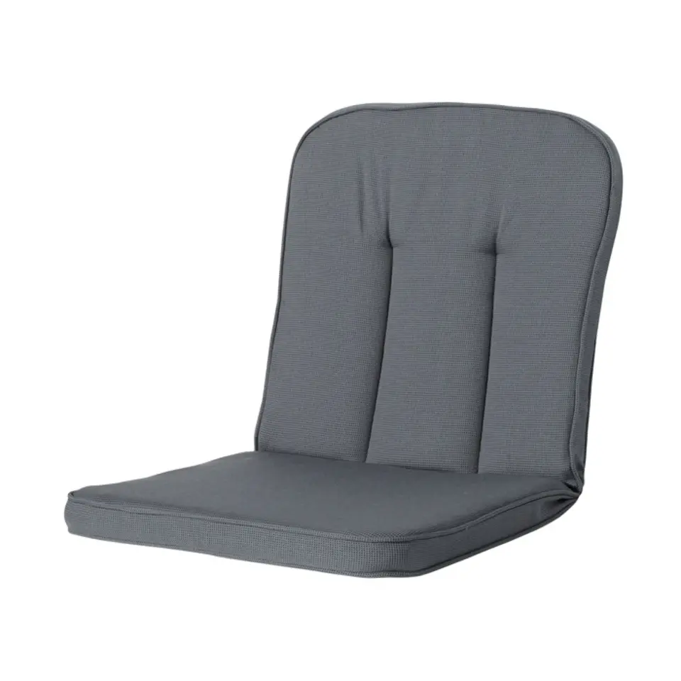 Madison - Tuinkussen Classic Hermitage Rib grey - Ca. 94x48 cm - Set van 4