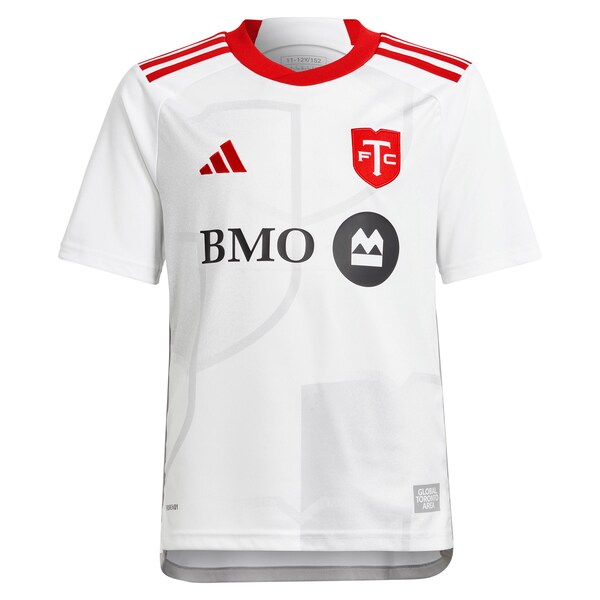 Toronto FC adidas Youth 2024 GTA Kit Replica Jersey – White