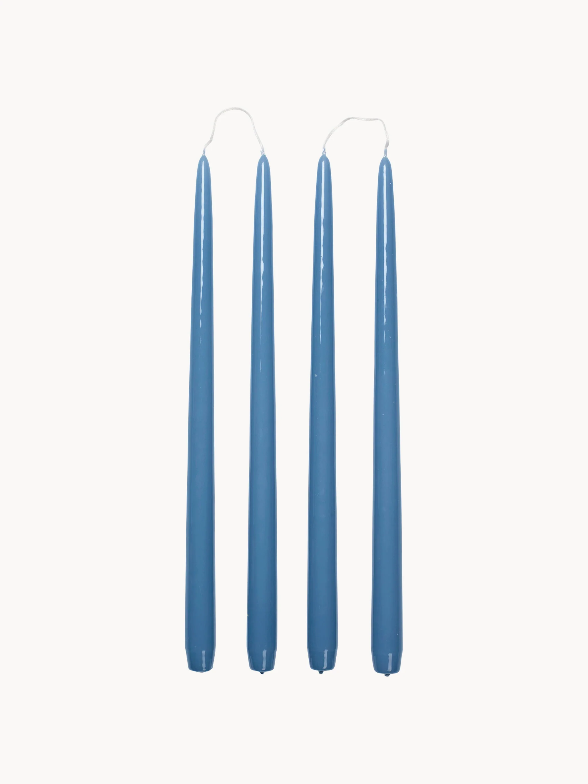 Handgefertigte Stabkerzen Smooth, 4er-Set