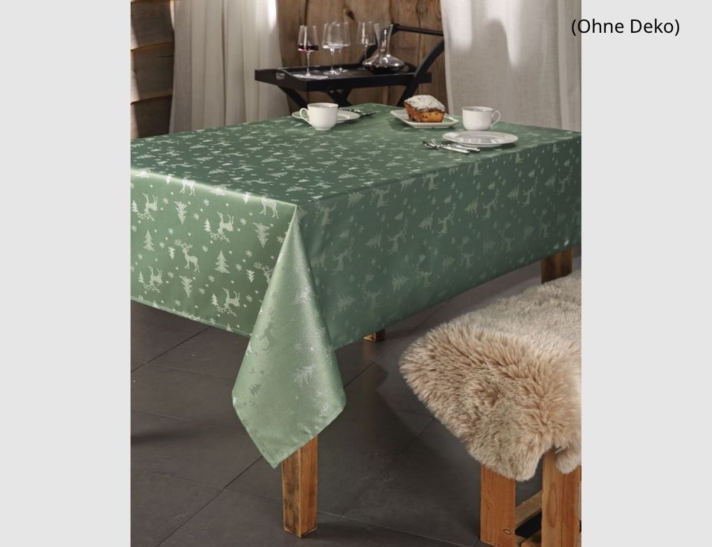 Tischdecke Elch, Baum Salbei