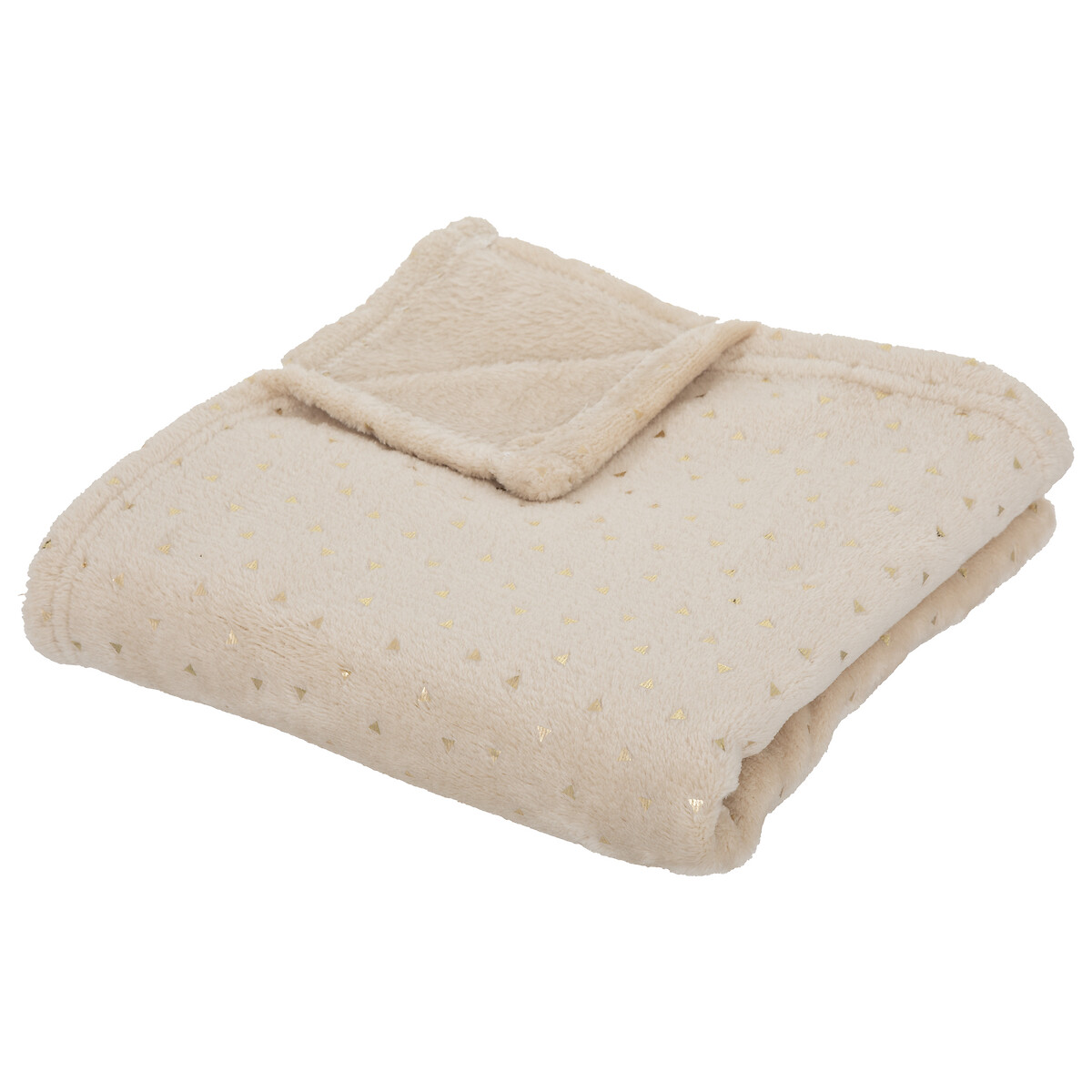 Manta bege BERLINGOT 75x100cm