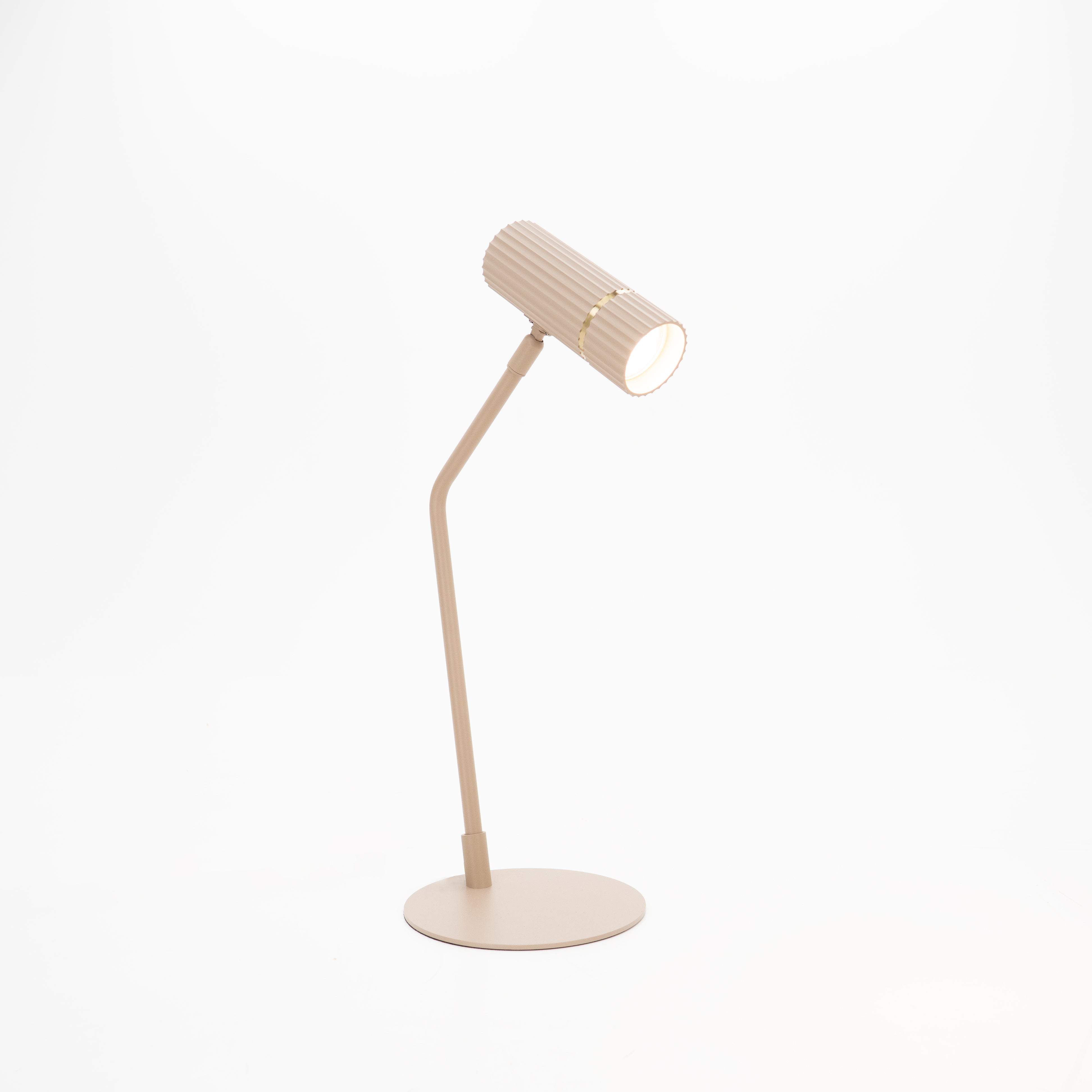 EGLO tafellamp Caminia - gu10 - 48,5 cm - zandkleur/beige/goud