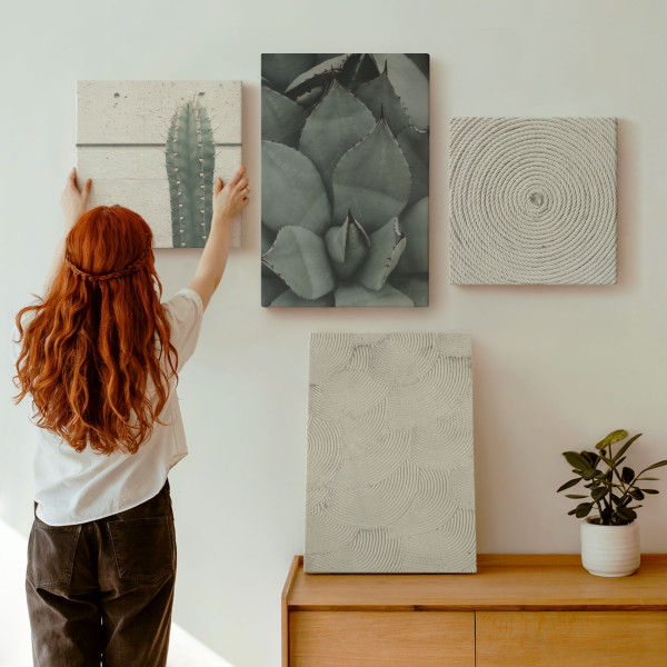 Obraz canvas 4 częściowy Tropikalne tekstury |40x40, 40x60| Wallfluent