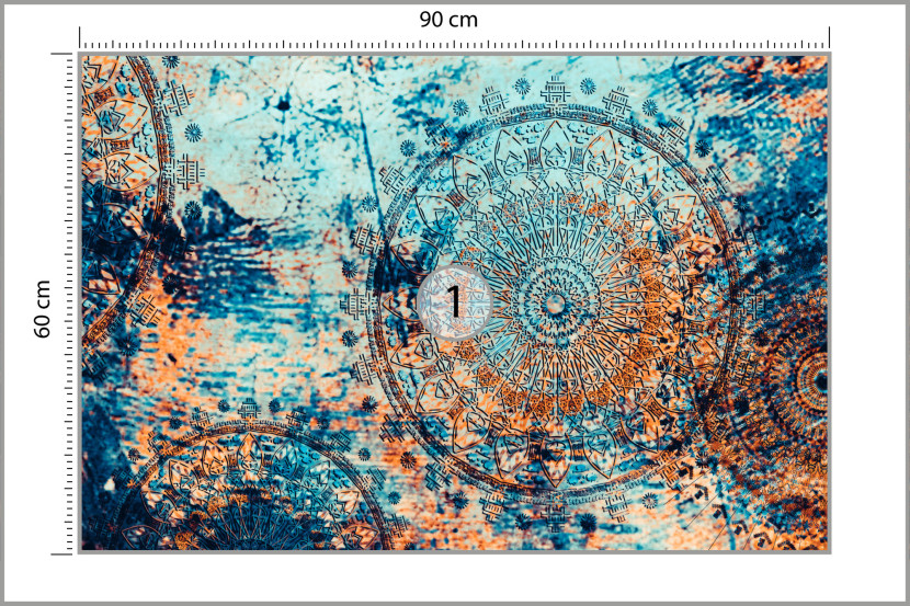 Fototapeta Kolorowa mandala 90x60cm