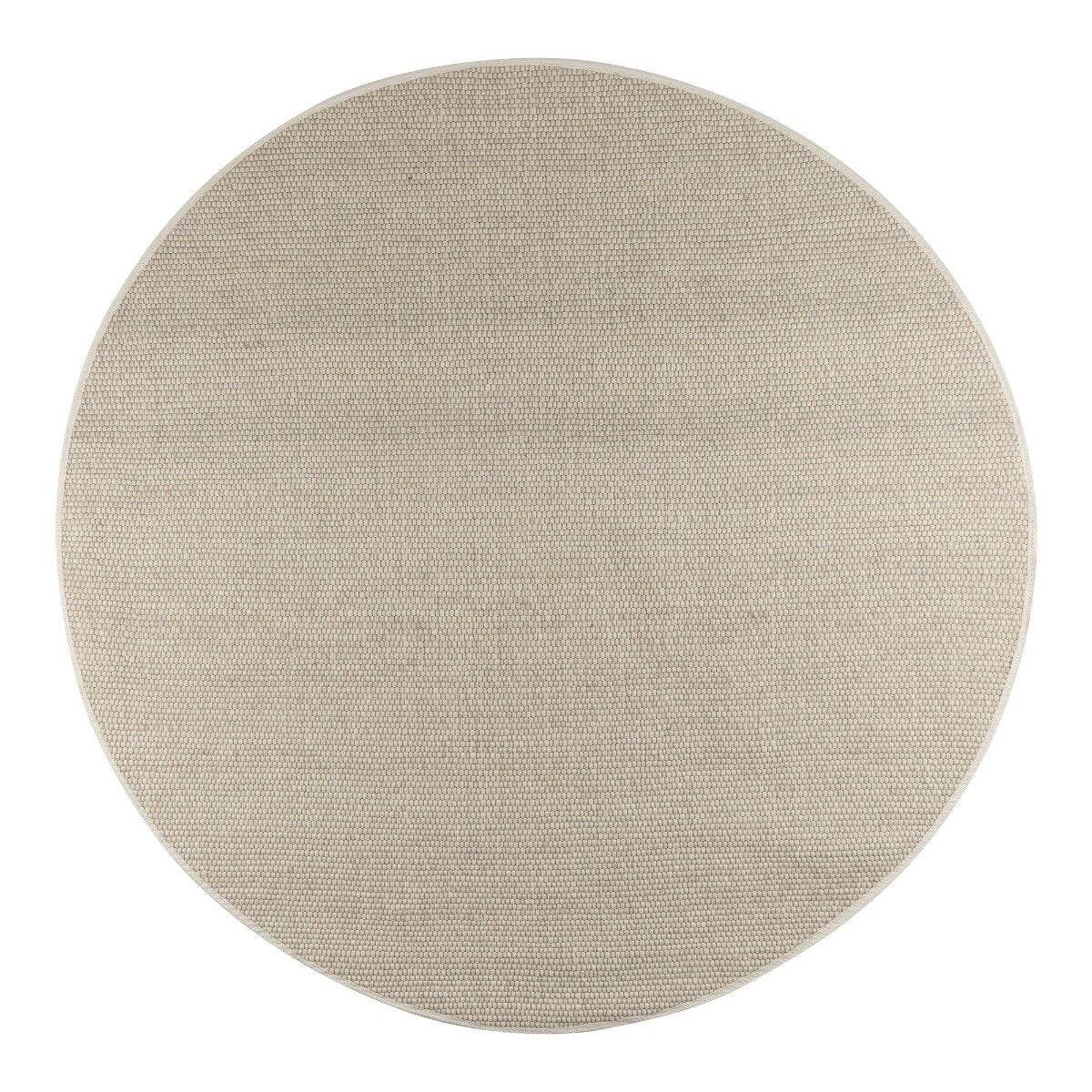 Interieur05 Rond Wollen Vloerkleed Ivoor wit Vik