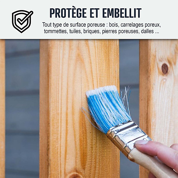 Huile de lin naturelle pour bois intérieur, extérieur, terrasse, parquet,- 1 L - ARCANE INDUSTRIES