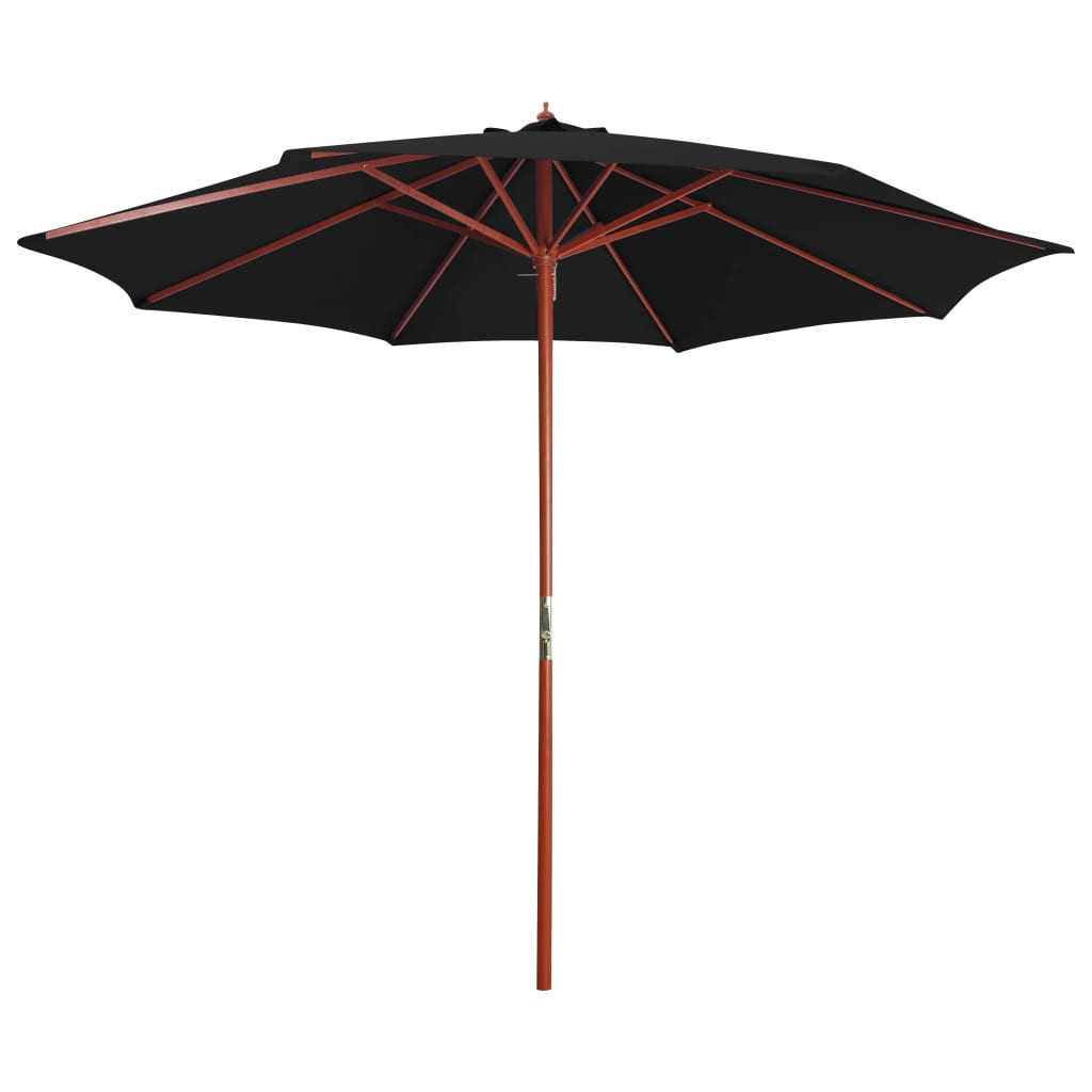 Parasol ogrodowy CzarnyvidaXL