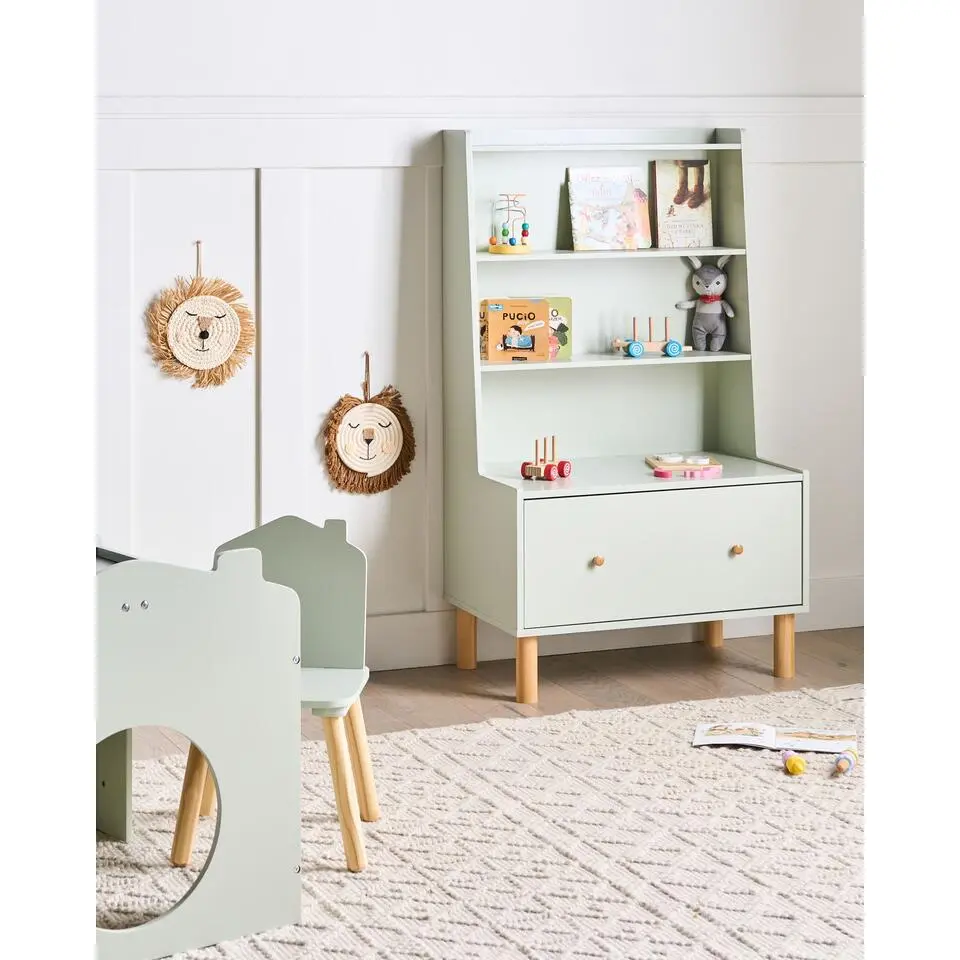 QUILPIE - Boekenkast 3-laags - Lichtgroen - MDF