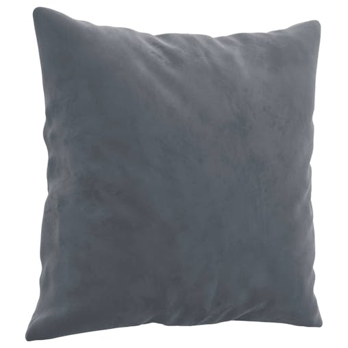 NNEVL 3 Piece Sofa Set with Pillows Dark Grey Velvet