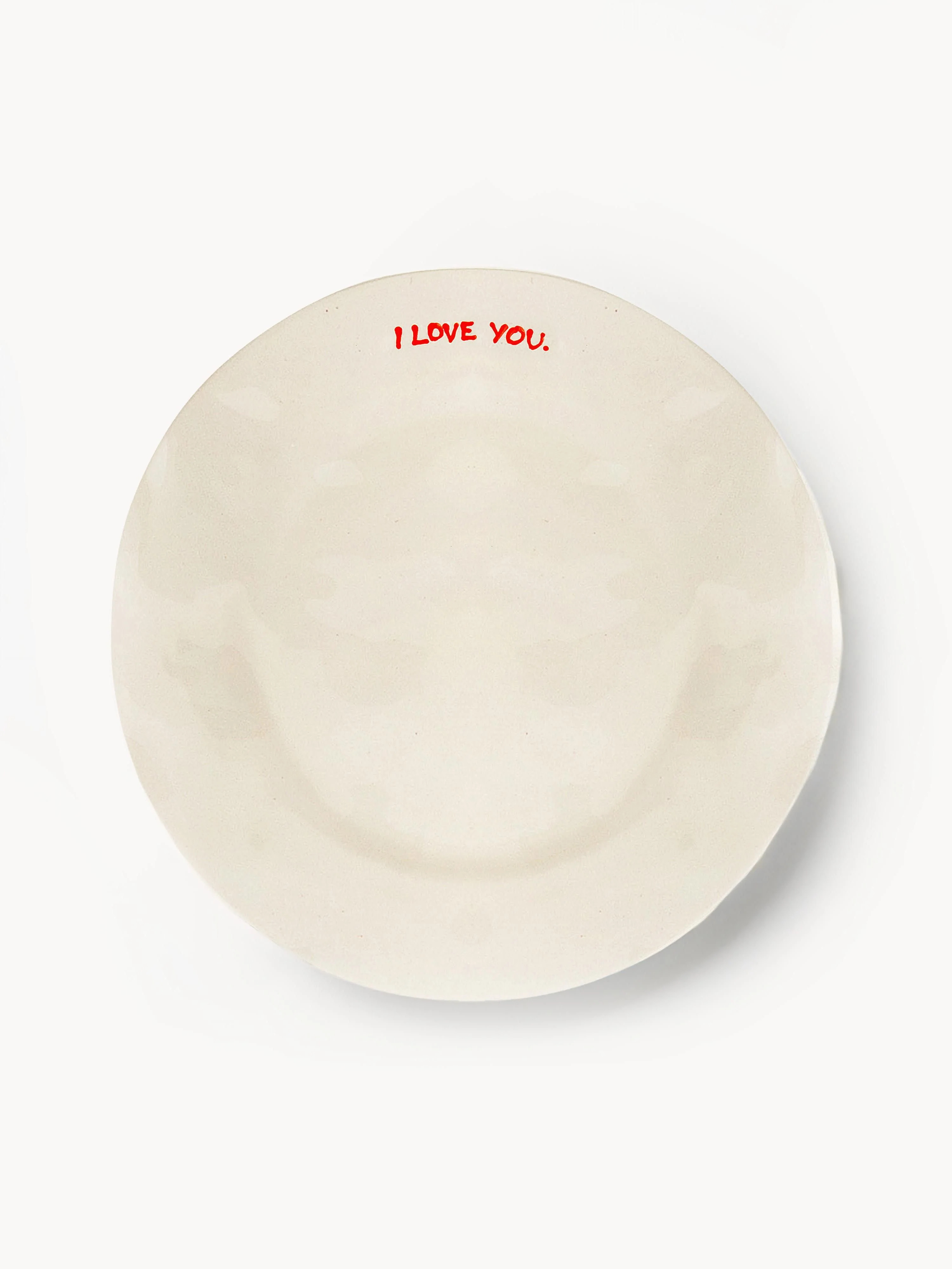 Handbemalter Frühstücksteller I Love You
