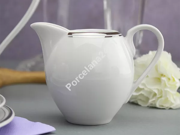 Garnitur do kawy na 12 osób (40el) Chodzież - Yvonne G238 PLATYNOWA WSTĘGA