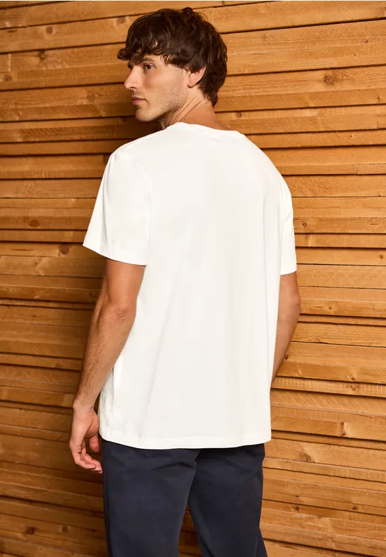 T-Shirt mit Streifen-Motiv