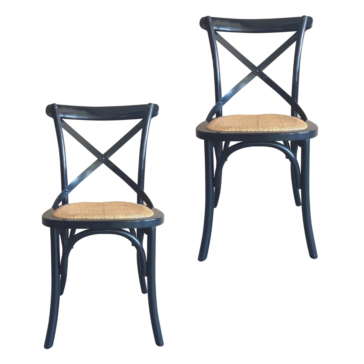 Signature - BISTROT Set van 2 stoelen - Naturel - 61x89x51 cm