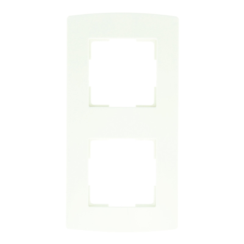 Plaque de recouvrement double blanche PROFILE