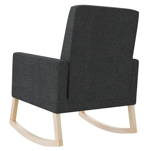 NNEVL Rocking Chair Black Fabric