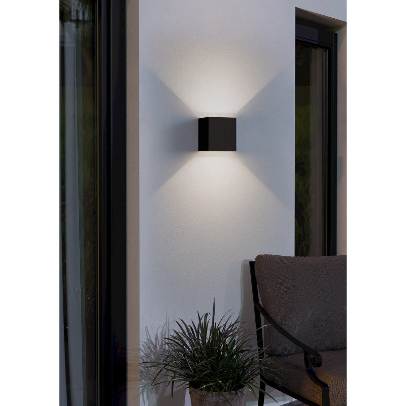 Applique extérieure LED Calpino 3 noire 2 x 2,8 W EGLO