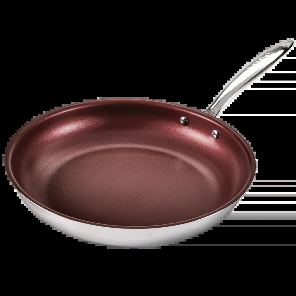 PADERNO Canadian Signature Stainless Steel Frying Pan, Non-Stick, Oven Safe, 28cm