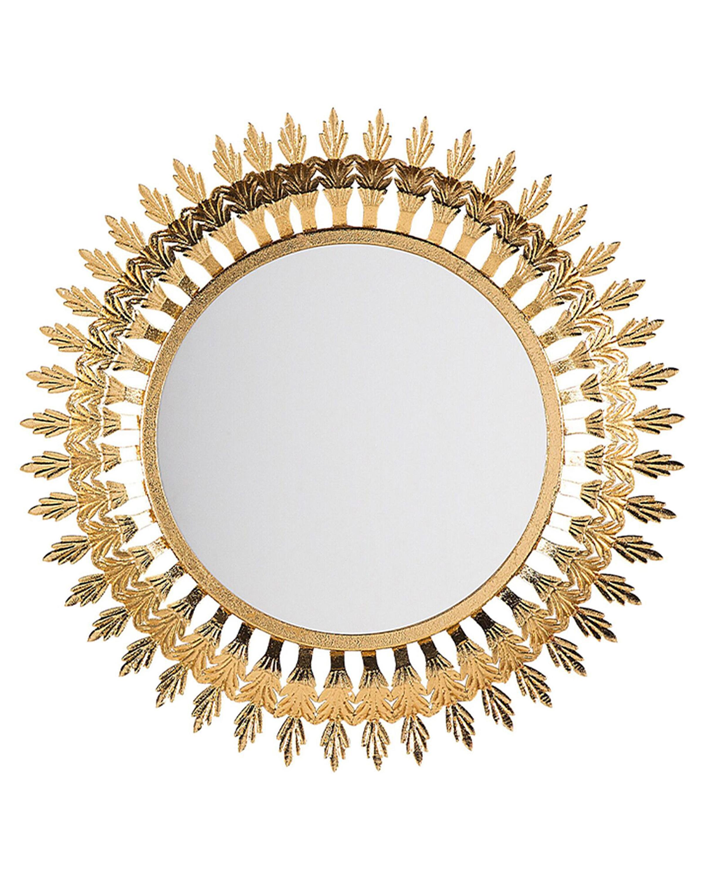 Wall Mirror VOREY 60 cm 60 cm Metal Gold
