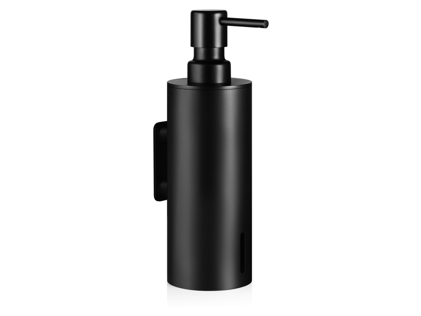 Dozownik wiszący do mydła stalowy 150 ml czarny