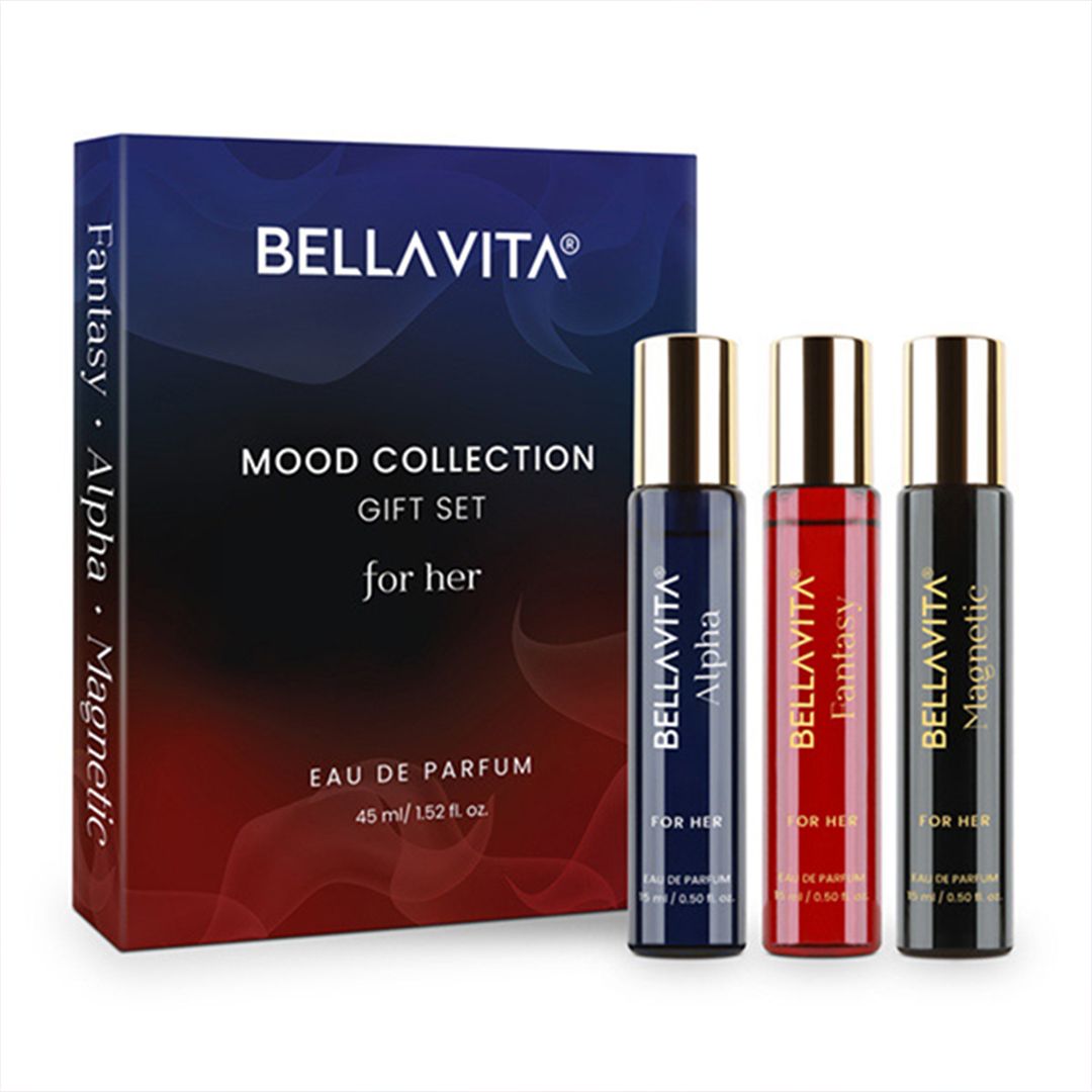 BELLAVITA LUXURY Mood Collection Gift Set For Her EDP 3 x 15ml