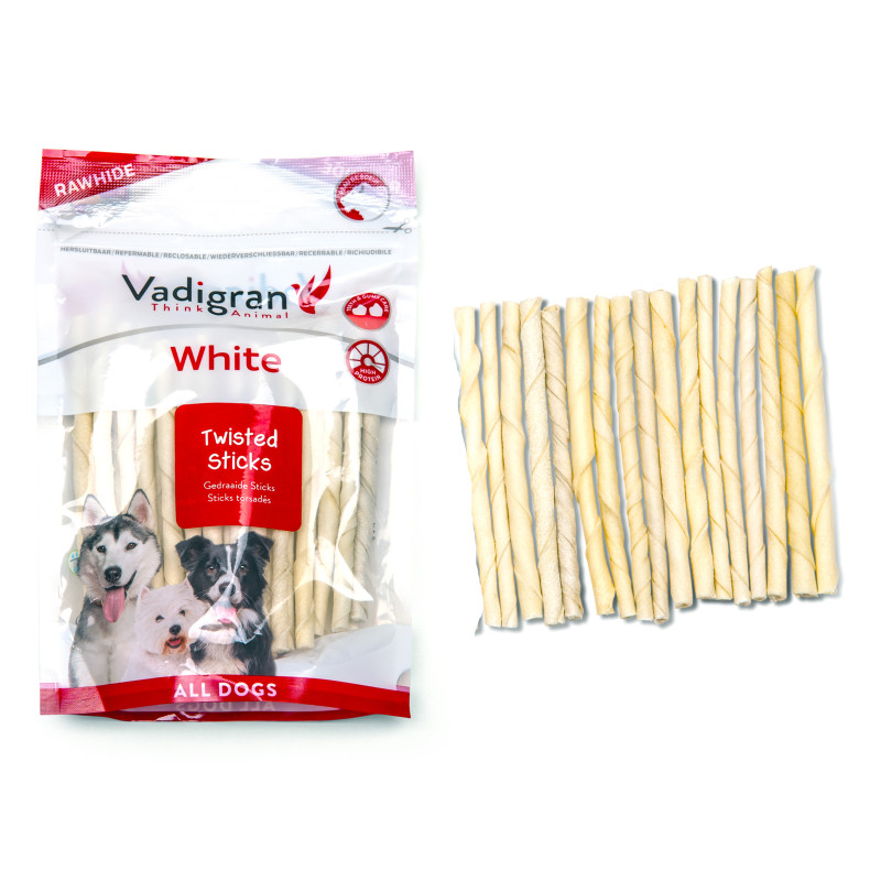 Stick à mâcher blanc 30 pièces