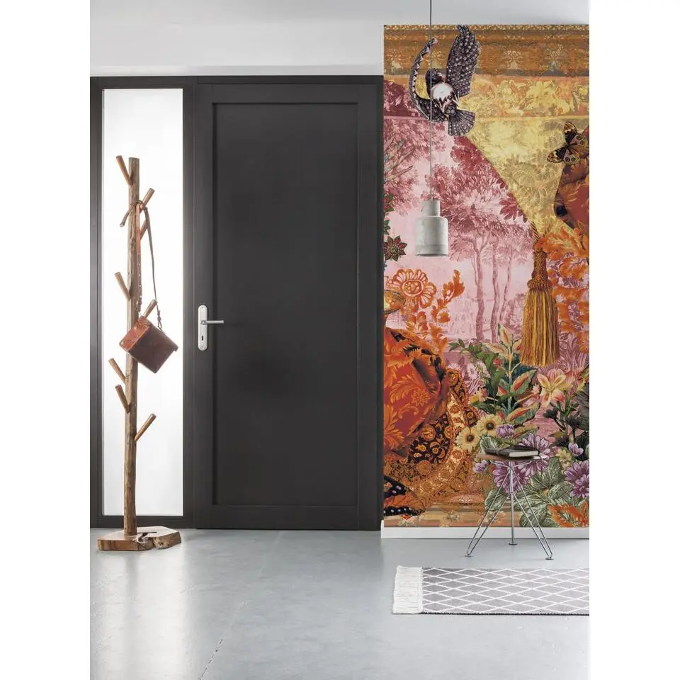 Sanders & Sanders fotobehang oosters panelen multicolor - 100 x 250 cm