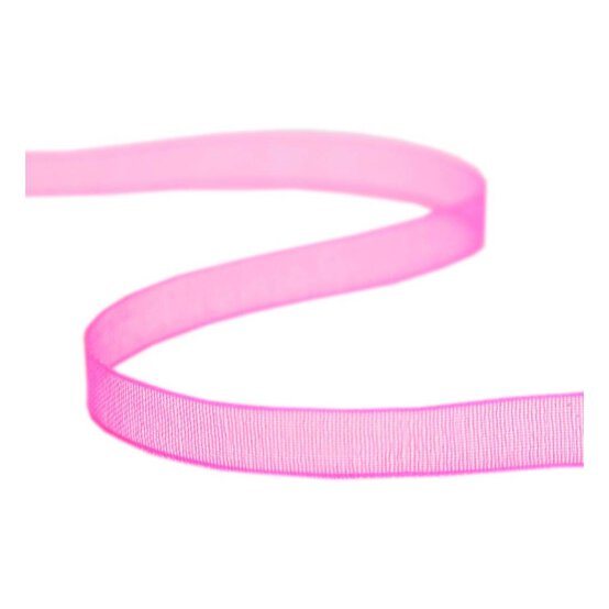 Hot Pink Organdie Ribbon 6mm x 8m