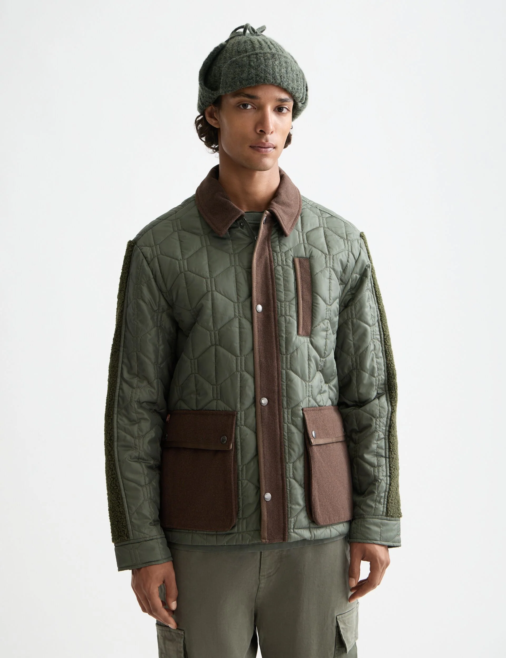 Quilted military jacket