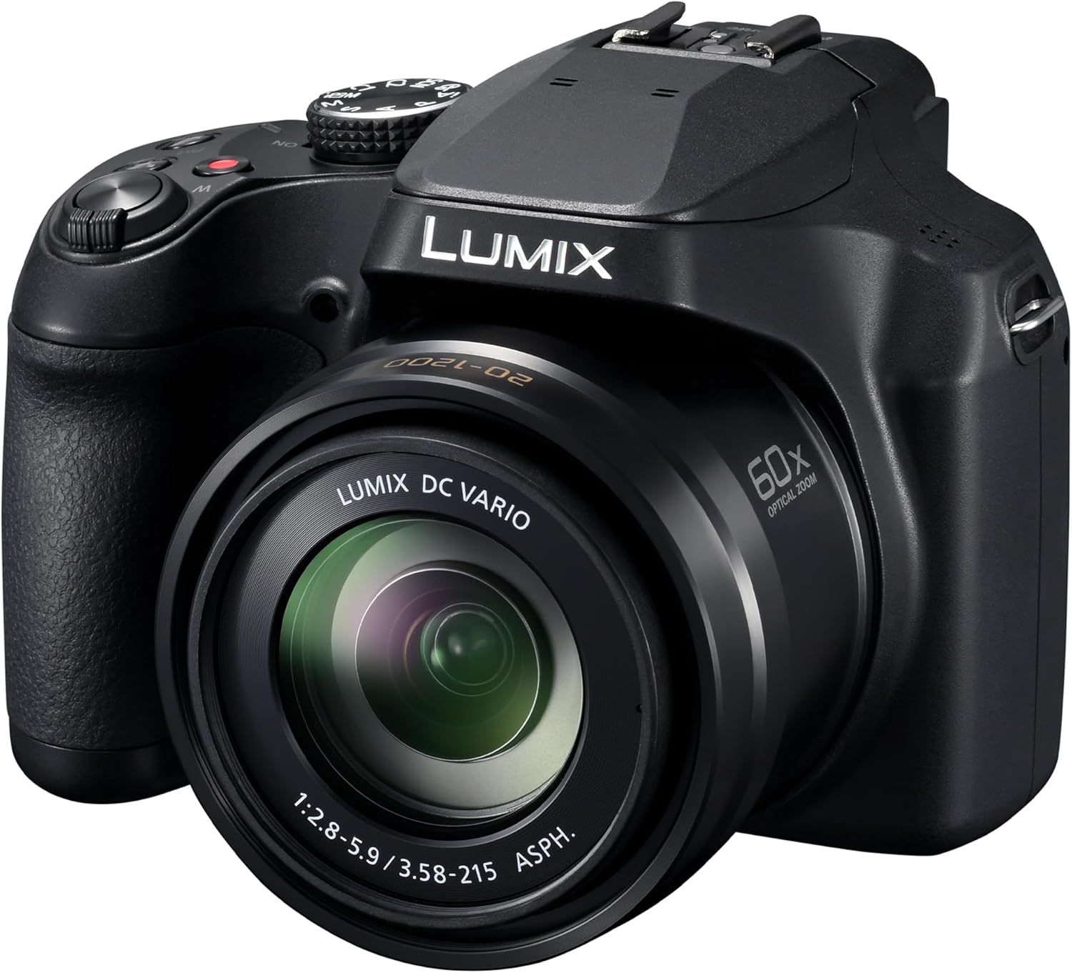 Panasonic LUMIX FZ80D Point and Shoot Digital Camera 4K Photo/Video Recording with Power Optical Image Stabilizer  Vlogging Camera with 60X Optical Zoom & 20-1200mm Wide-Angle Lens - DC-FZ80D