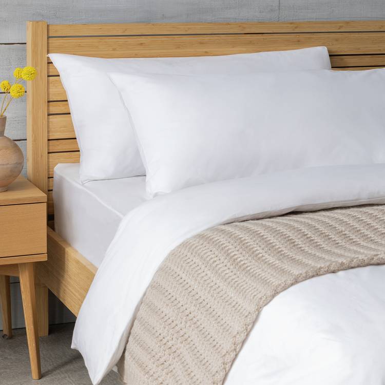 Habitat Cotton Rich King Pillowcase Pair - White