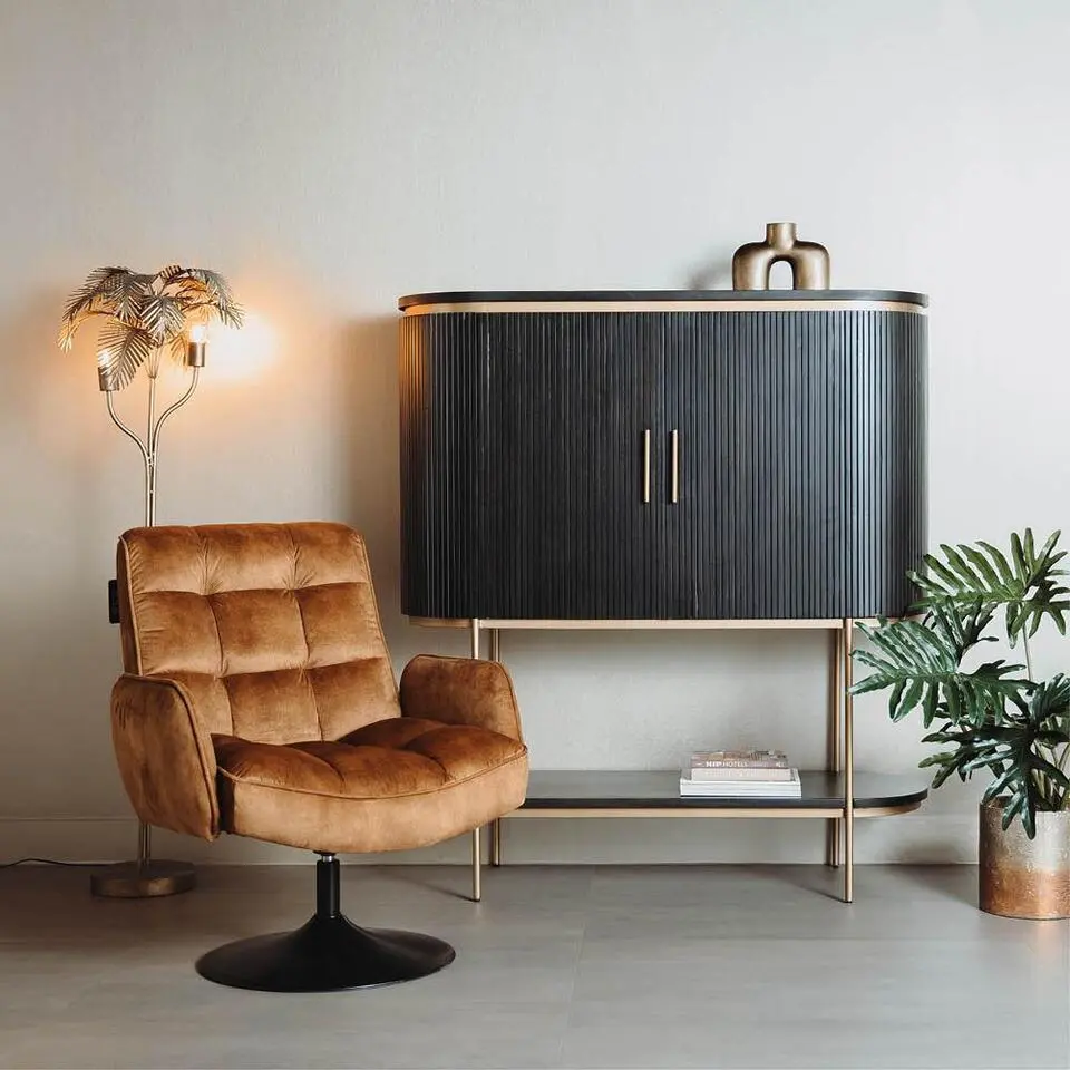 Tower Living - Tropea draaifauteuil - geel