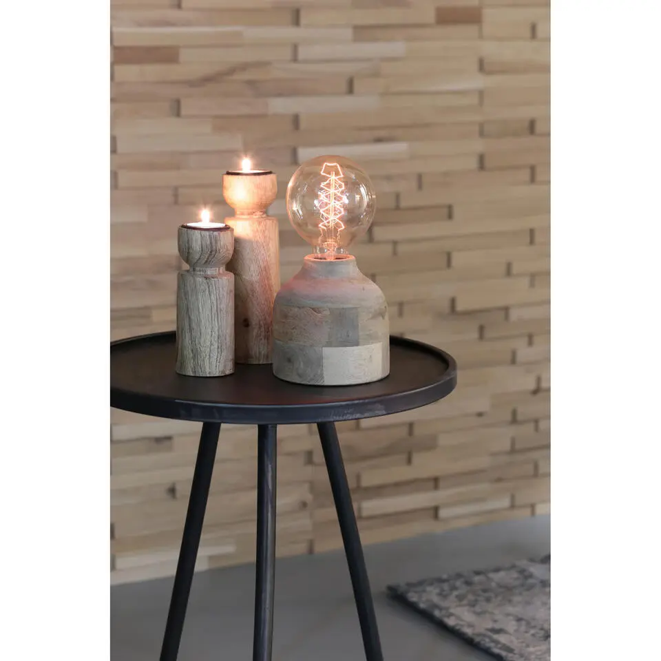 Bijzettafel Envira - Zink - &Oslash;39,5cm