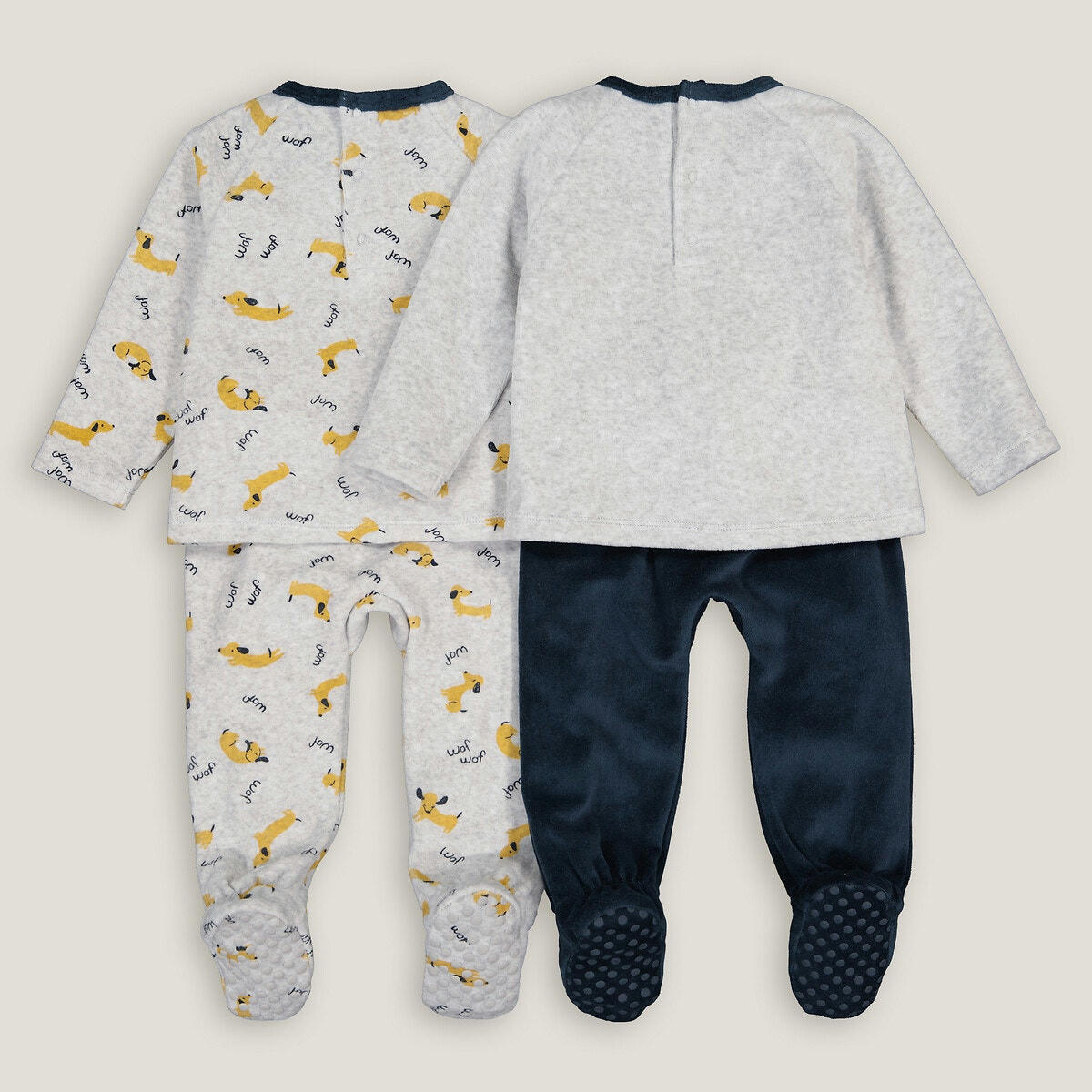 Lot de 2 pyjamas 2 pièces en velours