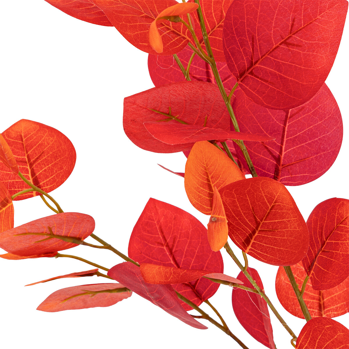 Artificial eucalyptus stem "James" Red, H.97 cm