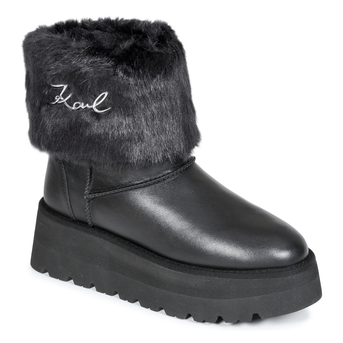 Karl Lagerfeld - SKYLAR Signia Kollar Mid Boot - Black