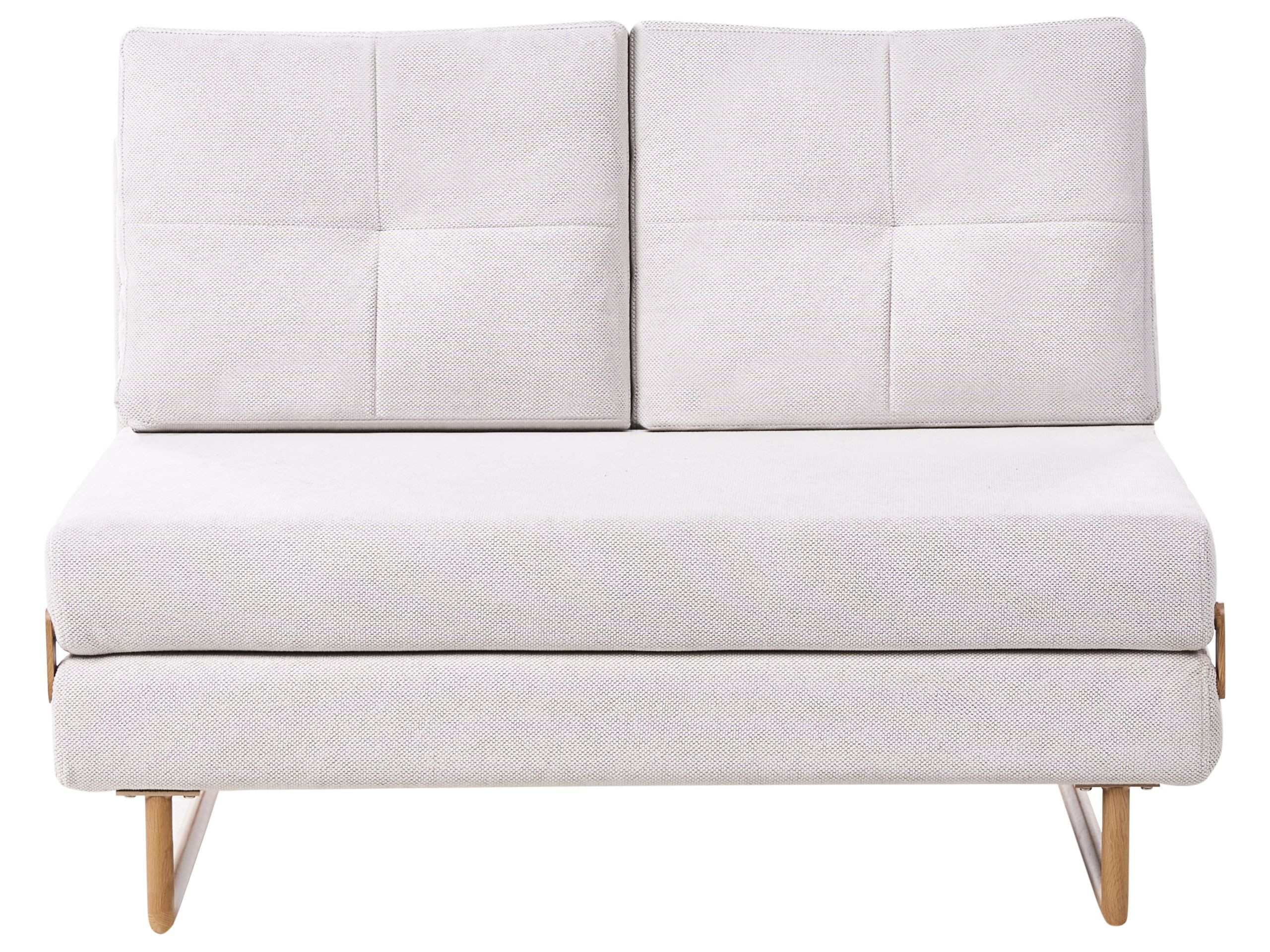Sofa 2-osobowa rozkładana złamana biel