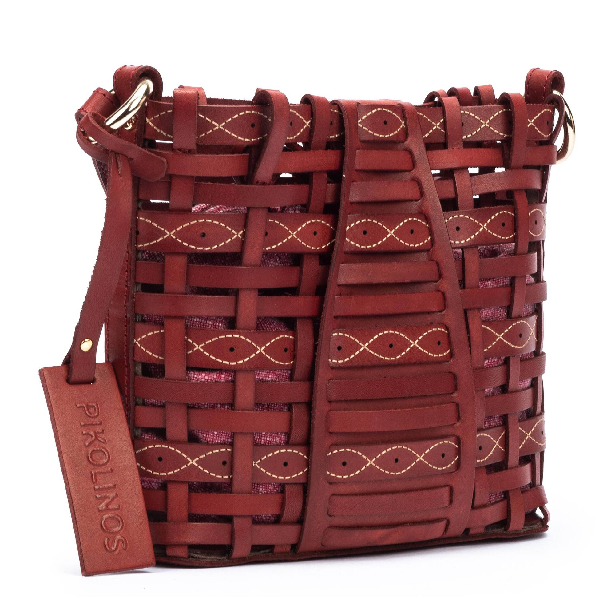 ROMANA - Bolso trenzado de piel para mujer