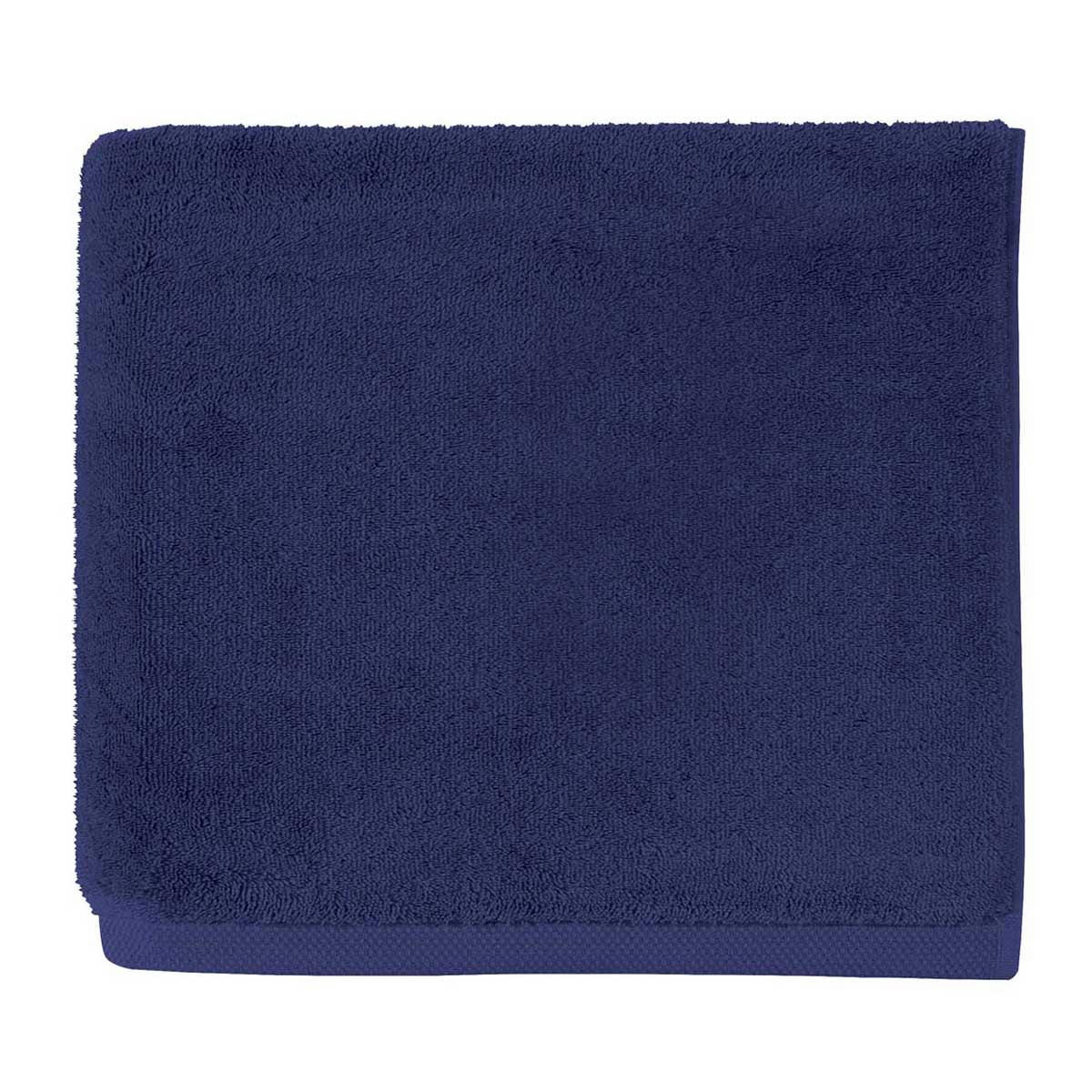 ESSENTIEL - Drap de bain en coton bio bleu 100x160