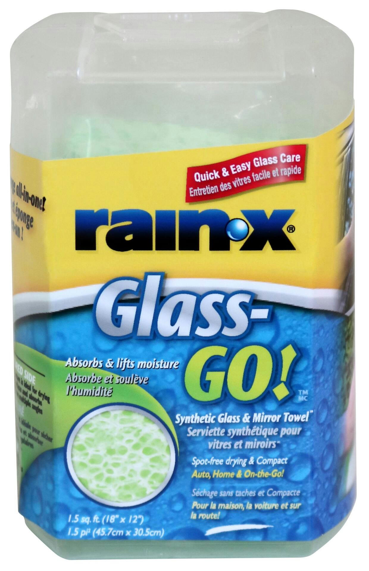 Rain-X Glass Go Synthetic Glass & Mirror Towel for Auto & Home Cleaning