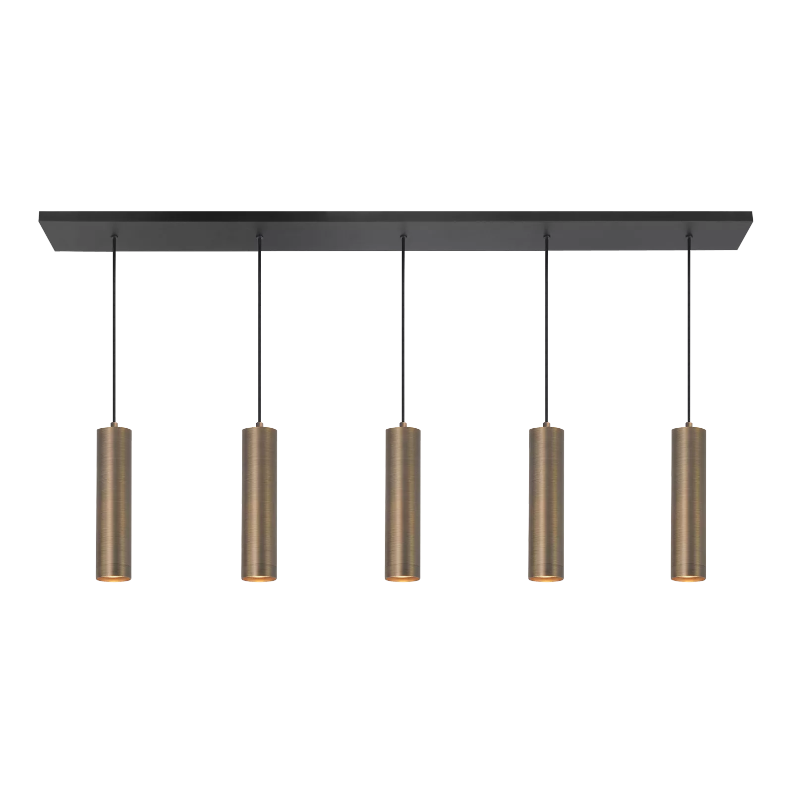 Highlight hanglamp Perugia - 5 lichts - 107 x 160  cm - zwart brons
