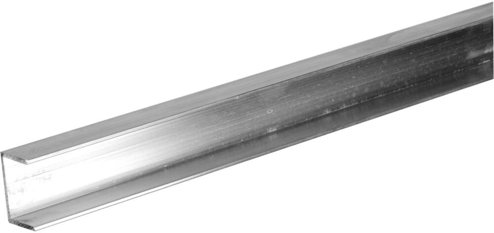 Steelworks Aluminum U Channel Plywood Trim, Mill Finished, 4-ft, Assorted Sizes