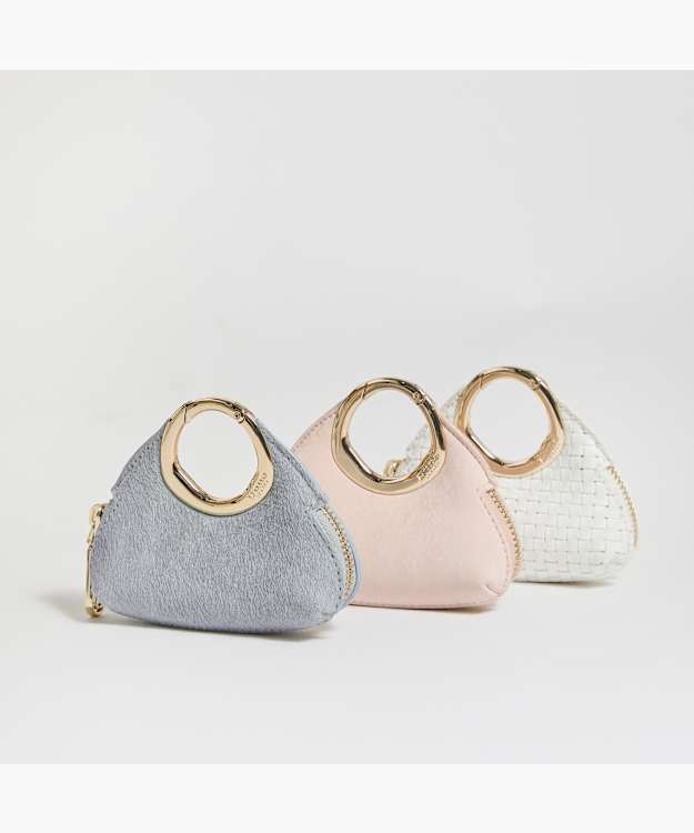 Spend Blue - Circular Leather Clip Bag Charm