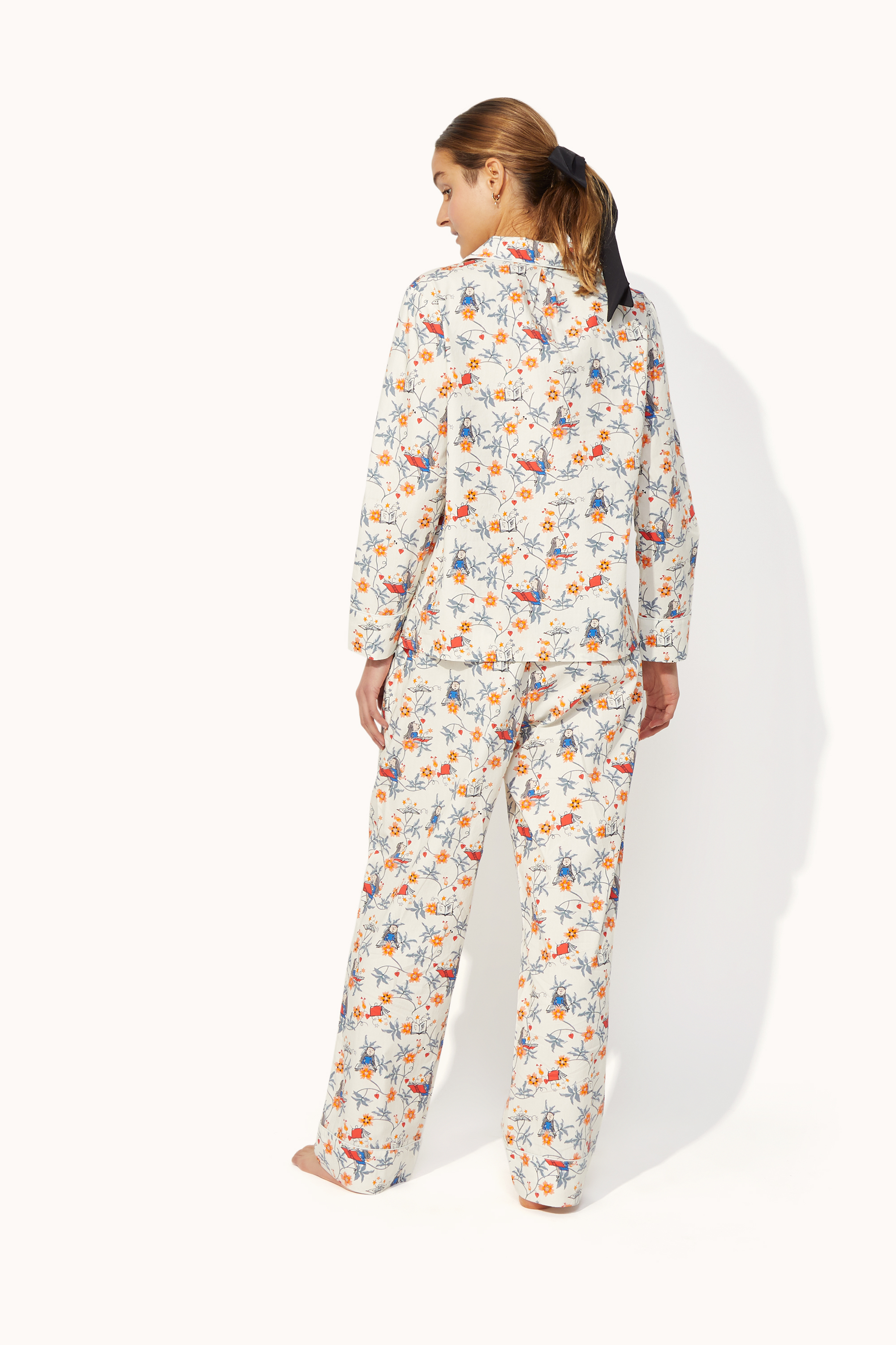 Matilda Firework Ditsy Long Woven PJ Set