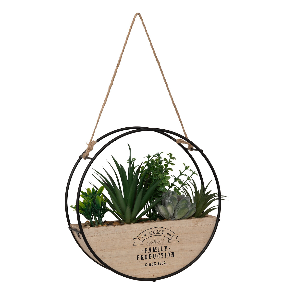 Hanging artificial plant "Krist" Multicolored, D. 20 cm