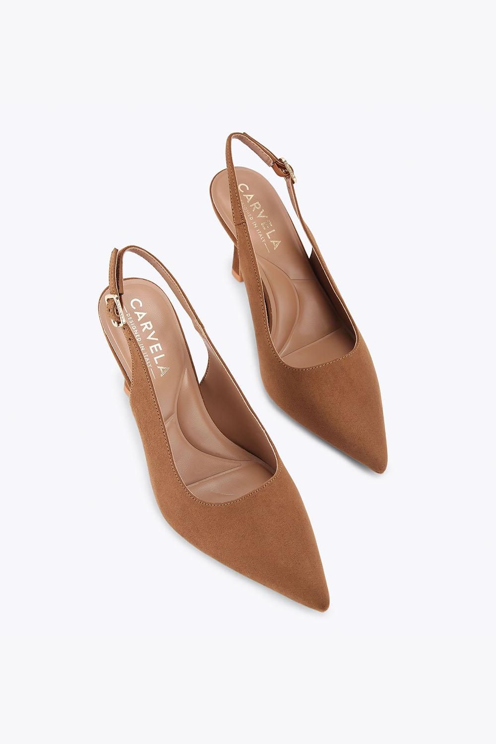 Carvela Corletta Sling Court' Fabric Heels