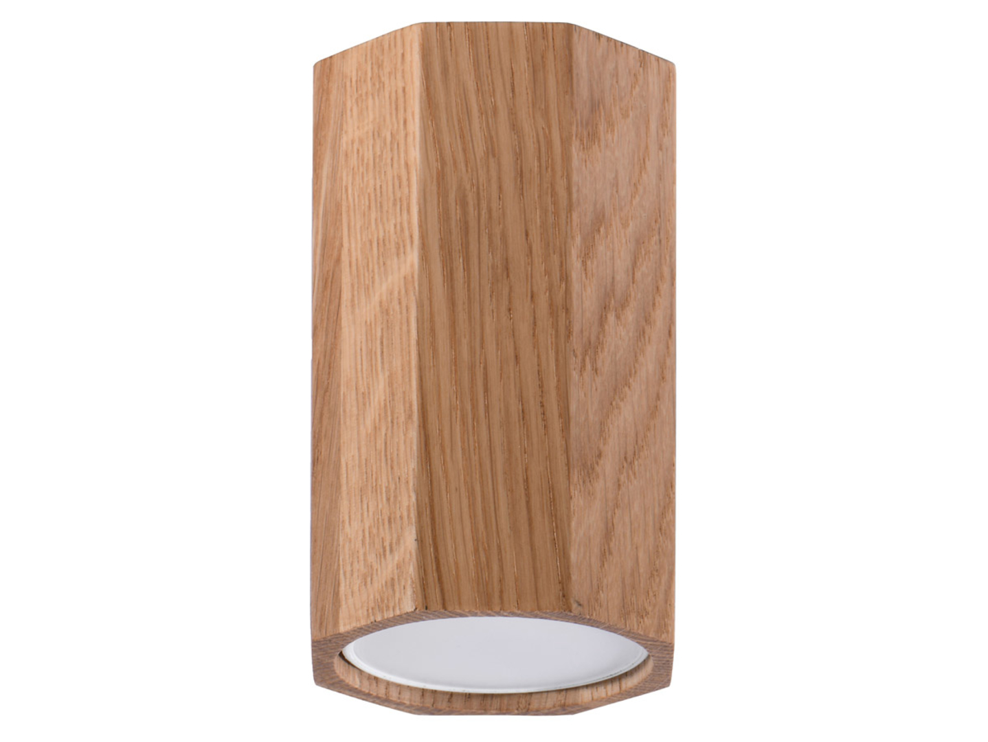 Lampa natynkowa Zeke 10 cm drewniana brązowa